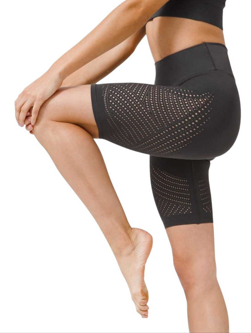 Lululemon Reveal Graphite Grey Biker Shorts